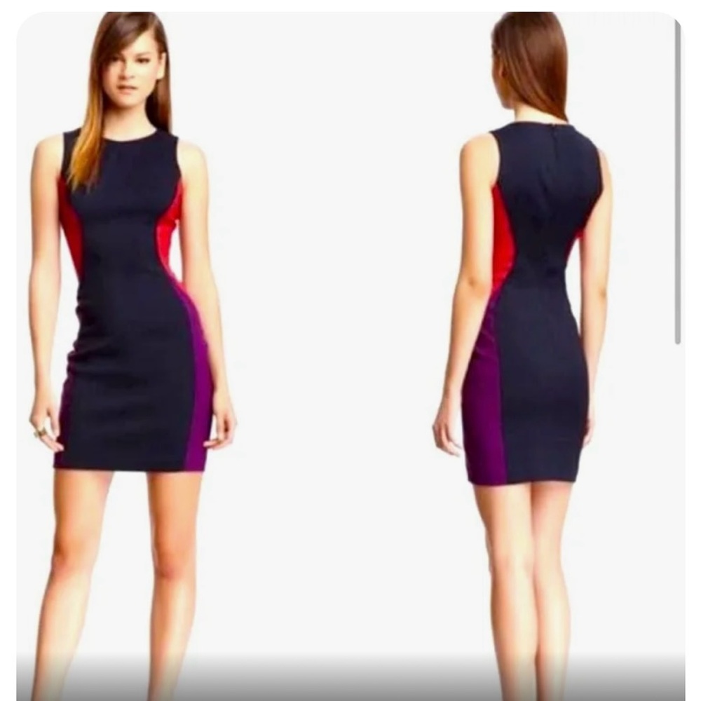 French Connection Size 0 Color-block Sheath Dress